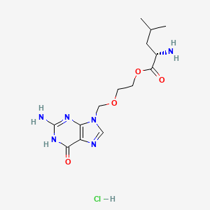 molecular formula C14H23ClN6O4 B1149416 Acyclovir L-Leucinate CAS No. 142963-69-7