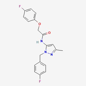 Acetamide, 2-(4-fluorophenoxy)-N-[1-[(4-fluorophenyl)methyl]-3-methyl-1H-pyrazol-5-yl]-