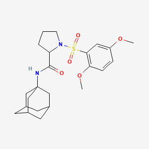 N-1-adamantyl-1-[(2,5-dimethoxyphenyl)sulfonyl]prolinamide