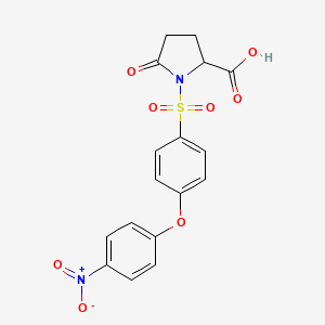 1-{[4-(4-Nitrophenoxy)phenyl]sulfonyl}-5-oxoproline