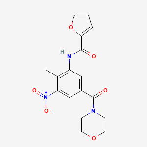 N-[2-methyl-5-(morpholine-4-carbonyl)-3-nitrophenyl]furan-2-carboxamide