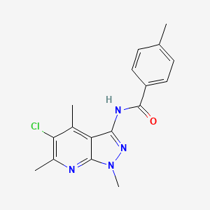 N-(5-chloro-1,4,6-trimethyl-1H-pyrazolo[3,4-b]pyridin-3-yl)-4-methylbenzamide