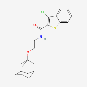 N-[2-(1-adamantyloxy)ethyl]-3-chloro-1-benzothiophene-2-carboxamide