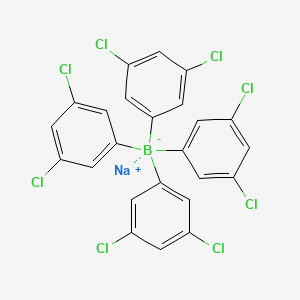 molecular formula C24H15BCl8Na B1149439 Sodium tetrakis(3,5-dichlorophenyl)borate CAS No. 110019-19-7