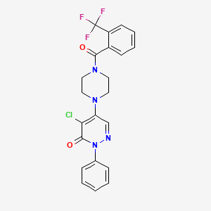 4-chloro-2-phenyl-5-(4-{[2-(trifluoromethyl)phenyl]carbonyl}piperazin-1-yl)pyridazin-3(2H)-one