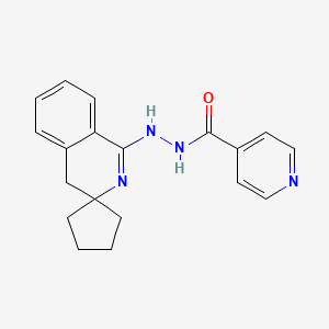 molecular formula C19H20N4O B11494419 N'-4'H-spiro[cyclopentane-1,3'-isoquinolin]-1'-ylisonicotinohydrazide 