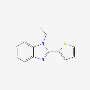 molecular formula C13H12N2S B11494469 1-Ethyl-2-thiophen-2-yl-1H-benzoimidazole 