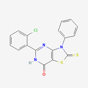 5-(2-chlorophenyl)-7-hydroxy-3-phenyl[1,3]thiazolo[4,5-d]pyrimidine-2(3H)-thione