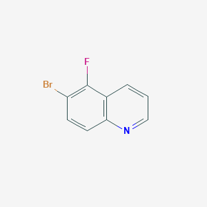 molecular formula C9H6BrClFN B1149452 6-Bromo-5-fluoroquinoline CAS No. 127827-51-4
