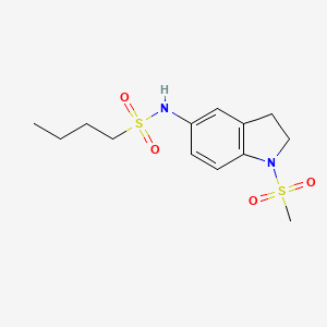 N-[1-(methylsulfonyl)-2,3-dihydro-1H-indol-5-yl]butane-1-sulfonamide