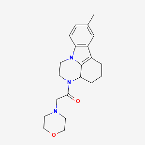 1-(8-Methyl-1,2,3A,4,5,6-hexahydro-3H-pyrazino[3,2,1-JK]carbazol-3-YL)-2-morpholino-1-ethanone