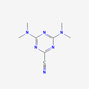 4,6-Bis(dimethylamino)-1,3,5-triazine-2-carbonitrile