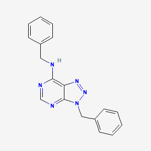 N,3-dibenzyl-3H-[1,2,3]triazolo[4,5-d]pyrimidin-7-amine