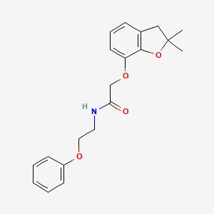 2-[(2,2-dimethyl-2,3-dihydro-1-benzofuran-7-yl)oxy]-N-(2-phenoxyethyl)acetamide