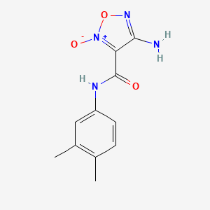 4-amino-N-(3,4-dimethylphenyl)-1,2,5-oxadiazole-3-carboxamide 2-oxide