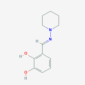 3-[(E)-(piperidin-1-ylimino)methyl]benzene-1,2-diol