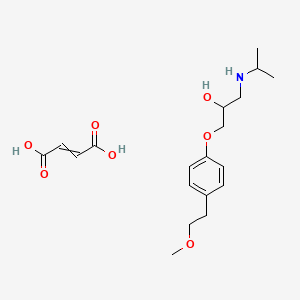 molecular formula C15H25NO3.C4H4O4 B1149482 But-2-enedioic acid; 1-[4-(2-methoxyethyl)phenoxy]-3-(propan-2-ylamino)propan-2-ol CAS No. 119637-66-0