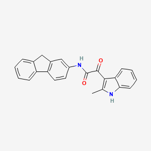 N-(9H-fluoren-2-yl)-2-(2-methyl-1H-indol-3-yl)-2-oxoacetamide