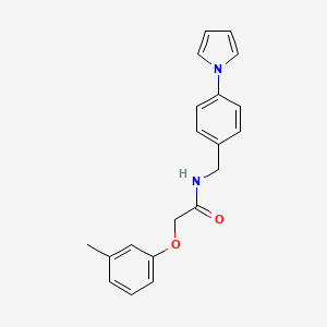 2-(3-methylphenoxy)-N-[4-(1H-pyrrol-1-yl)benzyl]acetamide