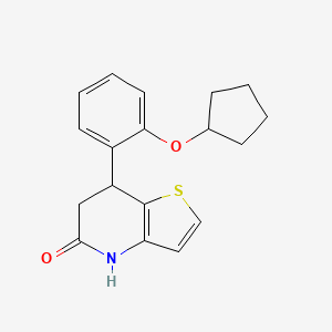 7-[2-(cyclopentyloxy)phenyl]-6,7-dihydrothieno[3,2-b]pyridin-5(4H)-one