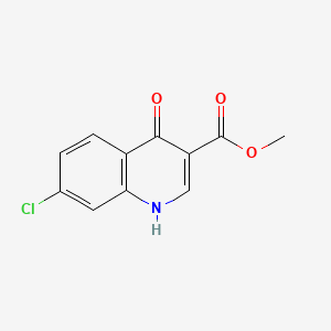 molecular formula C11H8ClNO3 B1149492 Methyl 7-chloro-4-hydroxyquinoline-3-carboxylate CAS No. 133514-23-5