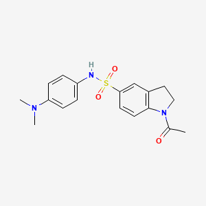 1-acetyl-N-[4-(dimethylamino)phenyl]-2,3-dihydro-1H-indole-5-sulfonamide