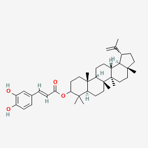 molecular formula C39H58O4 B1149496 [(1R,3aR,5aR,5bR,7aR,11aR,11bR,13aR,13bR)-3a,5a,5b,8,8,11a-hexamethyl-1-prop-1-en-2-yl-1,2,3,4,5,6,7,7a,9,10,11,11b,12,13,13a,13b-hexadecahydrocyclopenta[a]chrysen-9-yl] (E)-3-(3,4-dihydroxyphenyl)prop-2-enoate CAS No. 103917-26-6