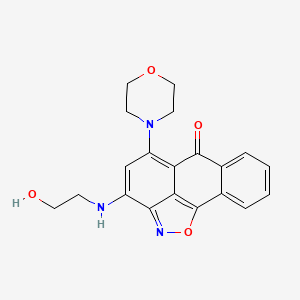 3-[(2-hydroxyethyl)amino]-5-morpholino-6H-anthra[1,9-cd]isoxazol-6-one