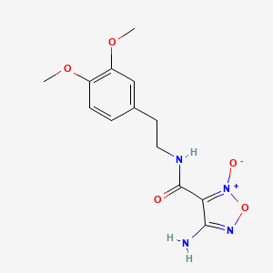 4-amino-N-[2-(3,4-dimethoxyphenyl)ethyl]-1,2,5-oxadiazole-3-carboxamide 2-oxide