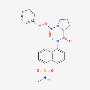 Benzyl 2-{[5-(methylsulfamoyl)naphthalen-1-yl]carbamoyl}pyrrolidine-1-carboxylate