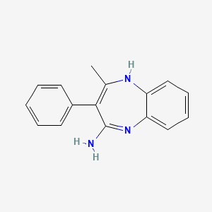 4-methyl-3-phenyl-1H-1,5-benzodiazepin-2-amine