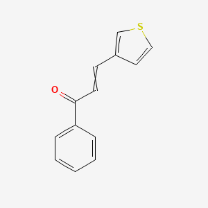 molecular formula C13H10OS B1149508 1-Phenyl-3-thiophen-3-ylprop-2-en-1-one CAS No. 106522-00-3