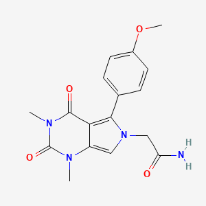 2-[5-(4-methoxyphenyl)-1,3-dimethyl-2,4-dioxo-1,2,3,4-tetrahydro-6H-pyrrolo[3,4-d]pyrimidin-6-yl]acetamide