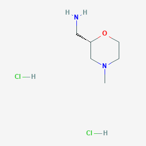 molecular formula C6H14N2O B1149522 (2S)-4-Methyl-2-morpholinemethanamine Dihydrochloride CAS No. 137524-88-0