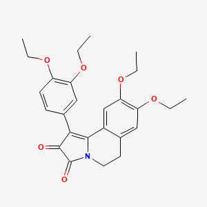 1-(3,4-Diethoxyphenyl)-8,9-diethoxy-5,6-dihydropyrrolo[2,1-a]isoquinoline-2,3-dione