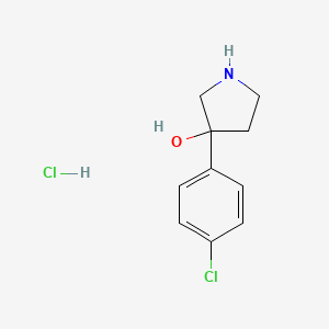 molecular formula C10H12ClNO B1149529 3-(4-Chlorophenyl)pyrrolidin-3-ol CAS No. 154956-79-3
