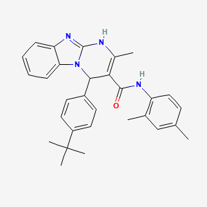 4-(4-tert-butylphenyl)-N-(2,4-dimethylphenyl)-2-methyl-1,4-dihydropyrimido[1,2-a]benzimidazole-3-carboxamide