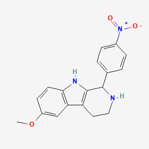 6-methoxy-1-(4-nitrophenyl)-2,3,4,9-tetrahydro-1H-beta-carboline