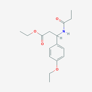 Ethyl 3-(4-ethoxyphenyl)-3-(propanoylamino)propanoate