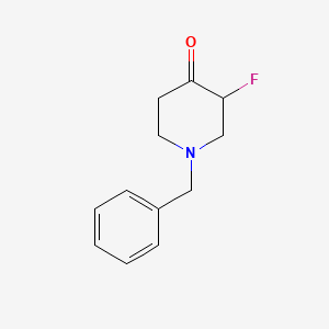 molecular formula C12H14FNO B1149535 1-苄基-3-氟哌啶-4-酮 CAS No. 475152-19-3