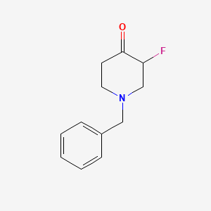 molecular formula C12H14FNO B1149535 1-Bencil-3-fluoropiperidin-4-ona CAS No. 475152-19-3