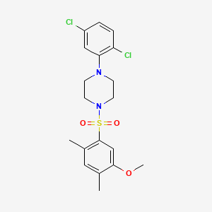 1-(2,5-Dichlorophenyl)-4-[(5-methoxy-2,4-dimethylphenyl)sulfonyl]piperazine