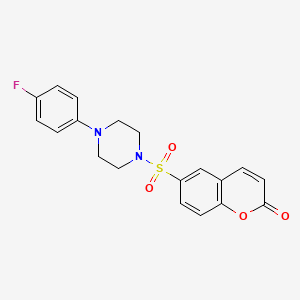 6-{[4-(4-fluorophenyl)piperazin-1-yl]sulfonyl}-2H-chromen-2-one