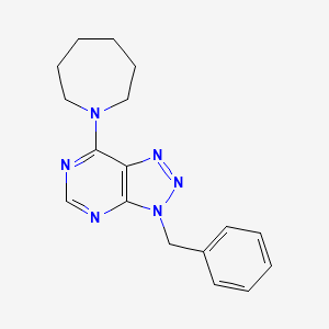 molecular formula C17H20N6 B11495400 7-(azepan-1-yl)-3-benzyl-3H-[1,2,3]triazolo[4,5-d]pyrimidine 