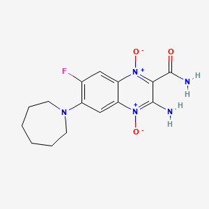 3-Amino-6-(azepan-1-yl)-7-fluoroquinoxaline-2-carboxamide 1,4-dioxide