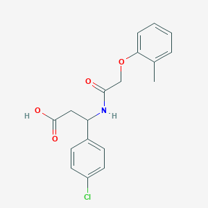 3-(4-Chlorophenyl)-3-{[(2-methylphenoxy)acetyl]amino}propanoic acid