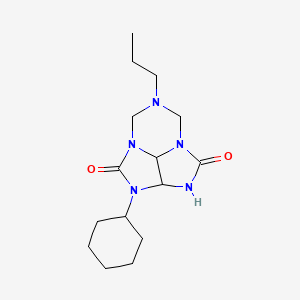 2-cyclohexyl-6-propyltetrahydro-5H-2,3,4a,6,7a-pentaazacyclopenta[cd]indene-1,4(2H,3H)-dione