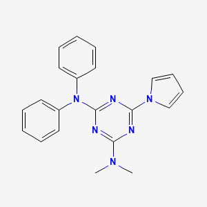 N,N-dimethyl-N',N'-diphenyl-6-(1H-pyrrol-1-yl)-1,3,5-triazine-2,4-diamine