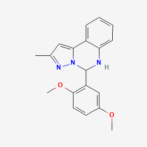 5-(2,5-Dimethoxyphenyl)-2-methyl-5,6-dihydropyrazolo[1,5-c]quinazoline