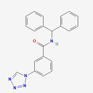 N-(diphenylmethyl)-3-(1H-tetrazol-1-yl)benzamide